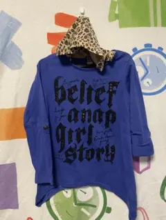 ★ANAP GIRL ブルー ロンT サイズXS