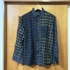 UNIQLO、チェック柄 、長袖ネルシャツ Mサイズ