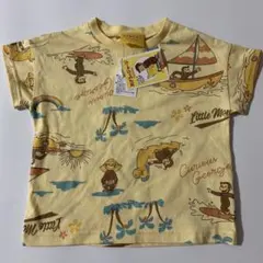 新品　タグ付き　おさるのジョージ　Tシャツ　90 イエロー　夏デザイン男女兼用