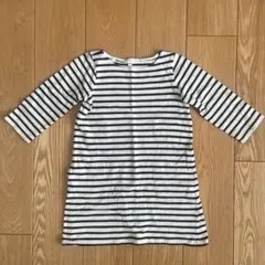 無印良品　ボーダー　ワンピース　カットソー　120㎝