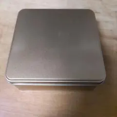 無地 ゴールド スクエア型 空き缶