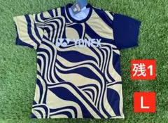 YONEX UNI ドライTシャツ メーカー別注 ゴールド・ネイビー 694 Ｌ