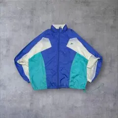 90s ナイキ ナイロンジャケット L マルチカラー 好配色 Y2K 刺繍ロゴ