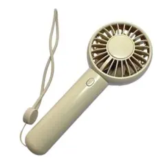 GREEN HOUSE 小型 ハンディファン ベージュ 携帯扇風機 MicroB