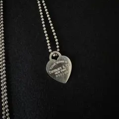 【美品】Tiffany & Co.リターントゥティファニーハートタグネックレス