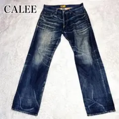 CALEE キャリー セルビッチ デニムパンツ L 日本製 赤耳 髭 蜂の巣のサムネイル