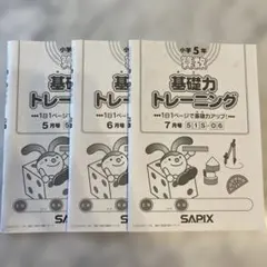 サピックスSAPIX 小学4年生 基礎力トレーニング5月～7月 - メルカリ