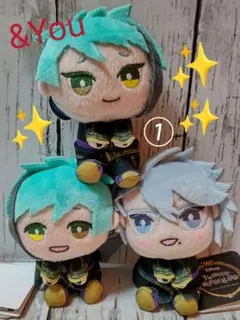 新品♡ツイステ オクタヴィネル 式典服 &You マスコット ぬいぐるみ 3点①