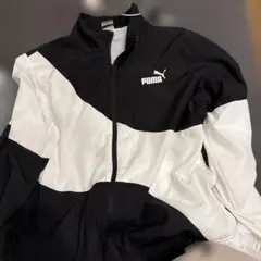 PUMA トレーニングジャケット 黒/白