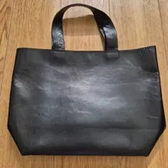 シンプル本革コンパクト トートバッグ美品