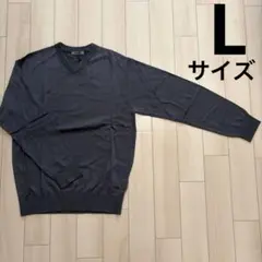 DoCLASSE メンズ Vネック ニット セーター グレー Lサイズのサムネイル