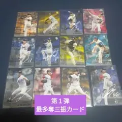 プロ野球チップス2025　第１弾　最多奪三振カード　全12種