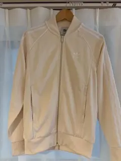 【美品】adidas original ジップアップジャージ S クリーム