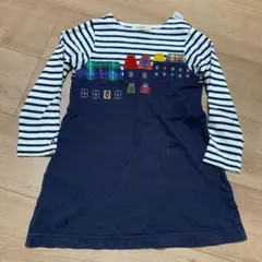 ファミリア　fdash ボーダーワンピース 110㎝