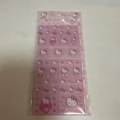 ハローキティタイルシール　ヒョウ柄　ピンク
