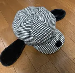 USJ 犬耳付きキャップと黒キャップセット スヌーピー帽子 - メルカリ