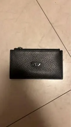 DIESEL ブラック レザー カードケース