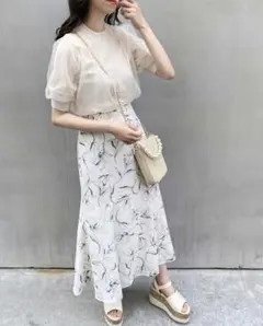 INGNI 線画花マーメイドスカート☆購入前プロフ必読、要コメント