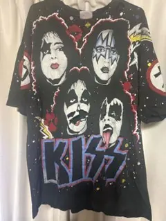 KISS 1992 USA製 オールオーバープリント バンドTシャツ Hanes KISS 1992 USA製 オールオーバープリント バンドTシャツ Hanes - メルカリ