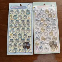 ボンボンドロップシール　ちいかわ　ハチワレ　うさぎ　2種