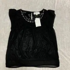 【新品】ROPÉ PICNIC シフォン　ラインストーン ブラウス　38