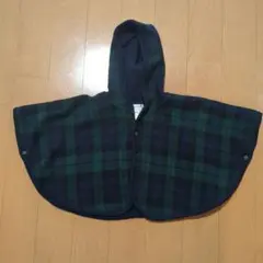 Ralph Lauren ウール ポンチョ 100%ウール チェック柄