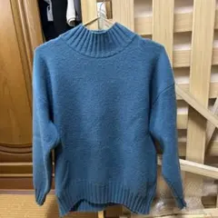 GRL ハイネックニット ブルーF
