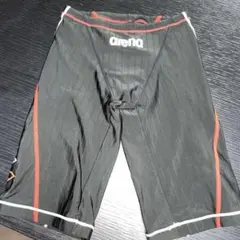 arena ストライプ水着 黒サイズS練習用水着