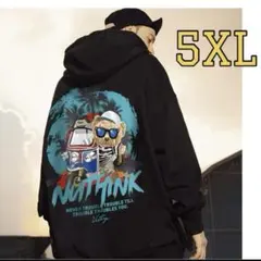 パーカー メンズ　 ビッグシルエット 韓国風 ストリート　裏起毛　5XL 6L