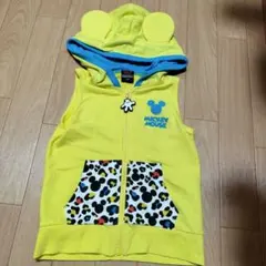 【BABYDOLL】パーカー フード付きベスト ミッキー 100