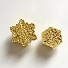 シーリングスタンプヘッド 雪の結晶 2個セット