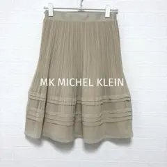 MKミッシェルクラン プリーツスカート フレア ベージュ 38 キレイめ 仕事のサムネイル
