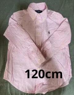 限定SALE！！！Ralph Lauren ピンク長袖シャツ120cm