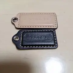 COACH チャーム ベージュ ブラック セット