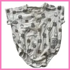 miffy×BREEZE 総柄半袖ロンパース 70cm ミッフィー