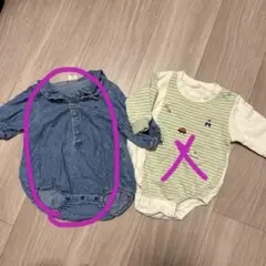 バースデイ　ロンパース デニムのみ