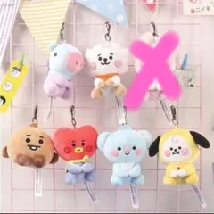 [2種選択]BT21 キーリング ぬいぐるみ キーホルダー グッズ