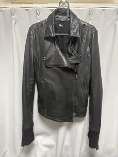 LGB ルグランブルーブラックダブルライダースレザージャケット