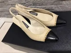 bally スリングバックシューズ　パンプス　バックベルトパンプス　chanel
