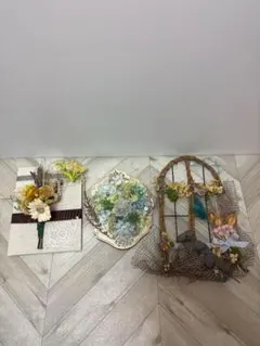 プリザーブドフラワー、ドライフラワー、飾り