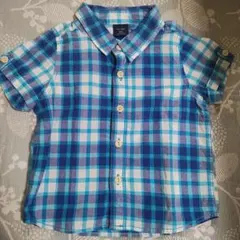 babyGap 半袖チェックシャツ 80cm