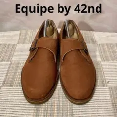 Equipe 42nd モンクストラップ　ヌバックシューズ　ラバーソール　6.5のサムネイル