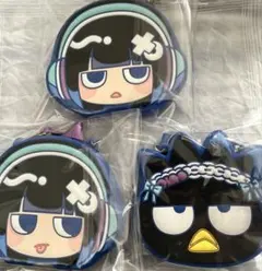 ano×バッドばつ丸プラチナムザッカショルダー付シリコンポーチ 3種類セット