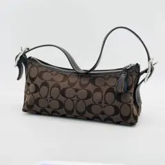 極美品Coach Baguette Hampton Demi Bag Brown