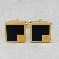 DUNHILL ダンヒル カフス カフスボタン dロゴ オニキス ヴィンテージ