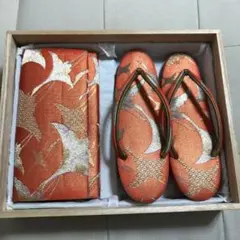 【希少•珍品】高級 佐賀錦 西陣織 草履バッグセット