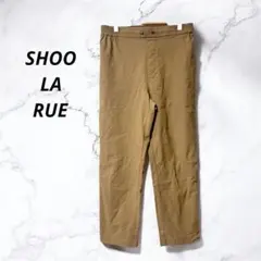 【シューラルー】カジュアルパンツ スラックス ベージュ 総ゴム ゆったり(LL)