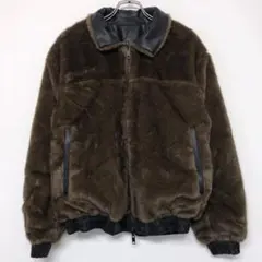 ZARA レトロモード フェイクファー×フェイクレザー リバーシブル ジャケット