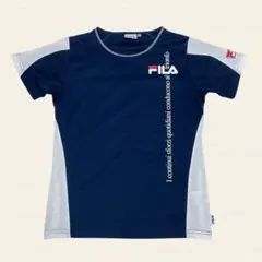 FILA フィラ ネイビー Tシャツ Mサイズ ランニング スポーツ