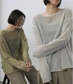 2WAYリバーシブルシースルーカットソーのサムネイル